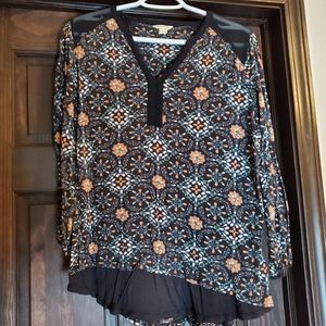 Monsoon Size 10 3/4 Sleeve Blouse